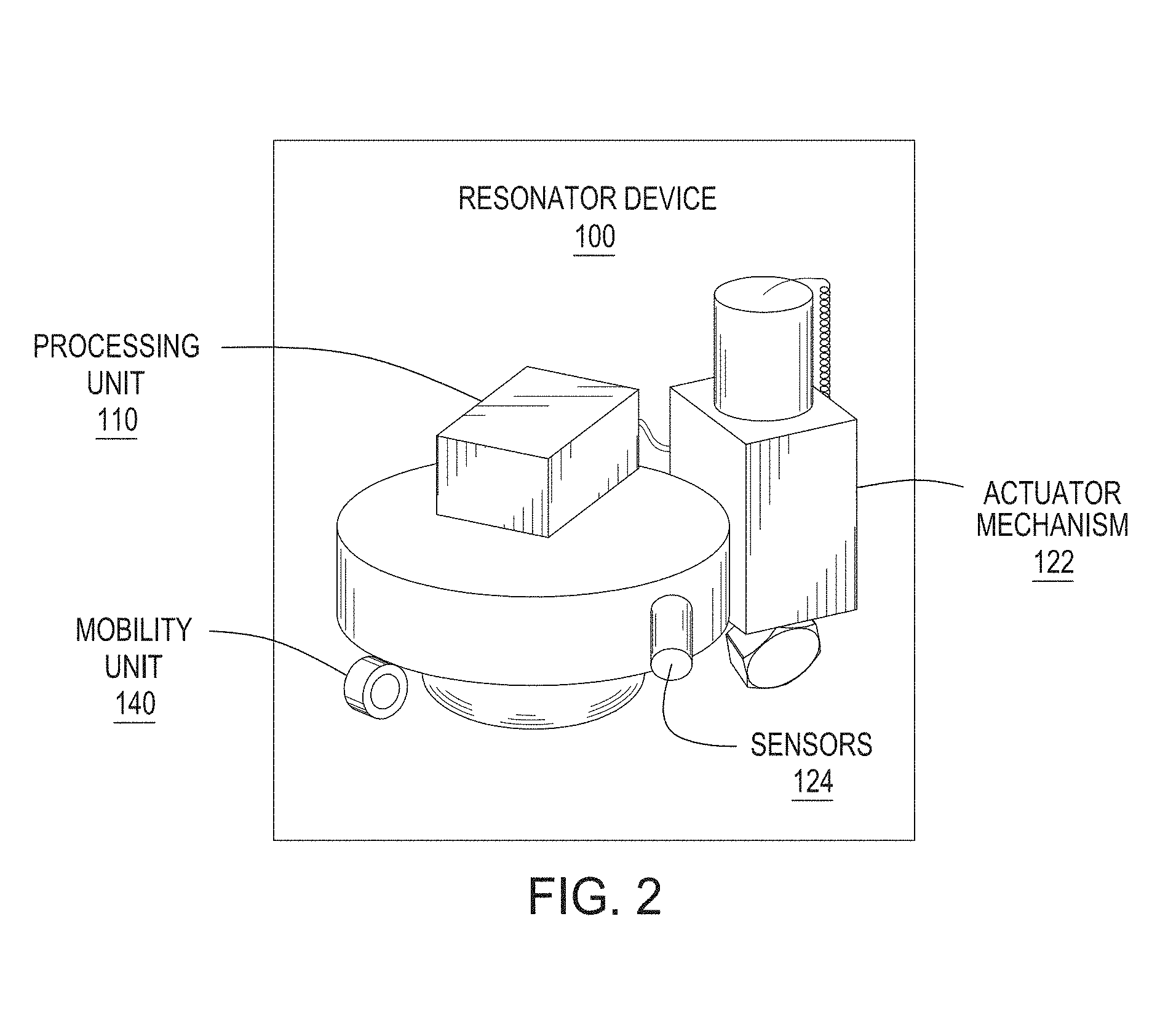 RESONATOR DEVICE FOR RESONANCE MAPPING AND SOUND PRODUCTION