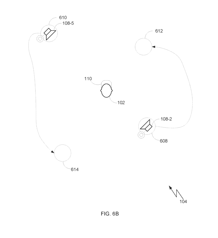 MOBILE SPEAKER SYSTEM FOR VIRTUAL REALITY ENVIRONMENTS